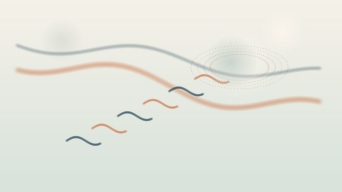 Abstrakte Illustration fuer Back Trainer zuhause mit Rotation und stabiler Koerpermitte