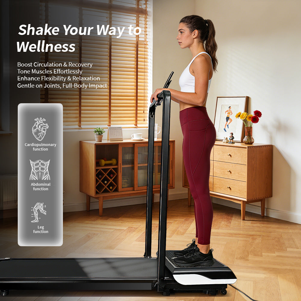 Dual-Mode Fitnesspad Walking Pad und Vibrationsgeraet fuer zuhause Ansicht 4