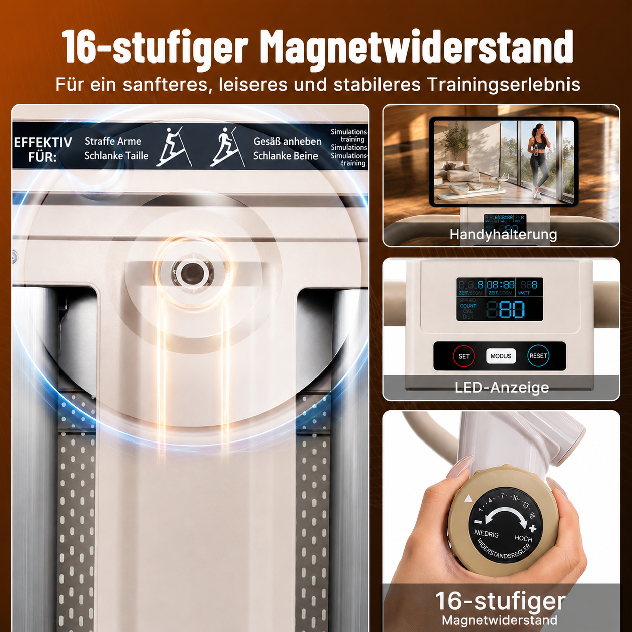 Treppensteiger für intensives Heim-Cardio