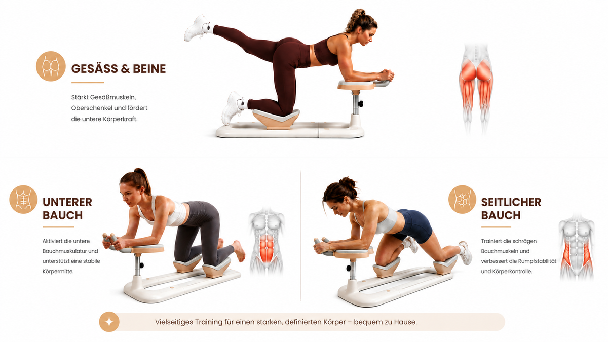 Übungen für Bauch Beine Po zuhause: Effektives Ganzkörpertraining mit dem Twist Crawler