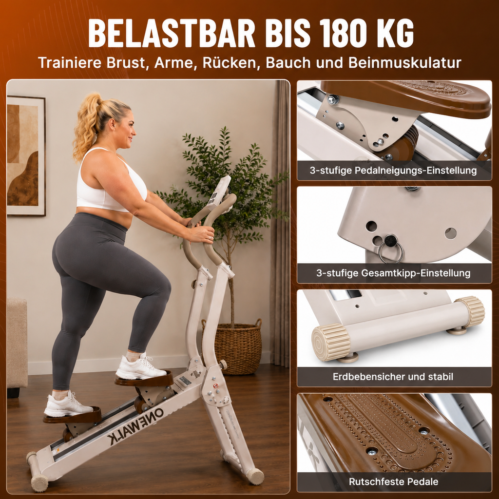 Treppensteiger für intensives Heim-Cardio