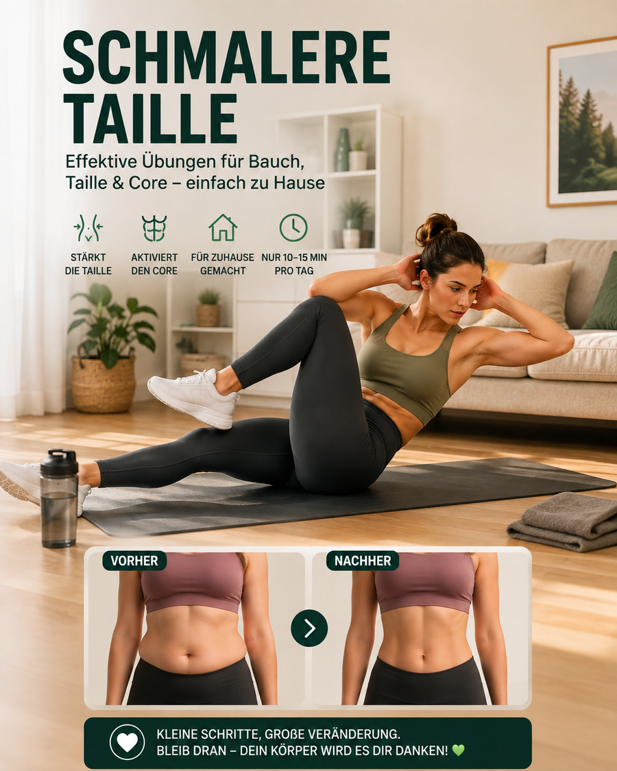Schmalere Taille: Die besten Übungen für eine definierte Körpermitte