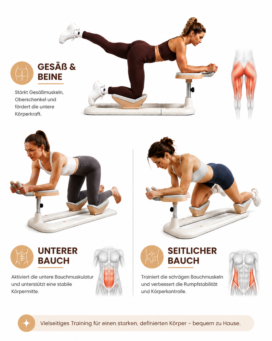 Übungen für Bauch Beine Po zuhause: Effektives Ganzkörpertraining mit dem Twist Crawler