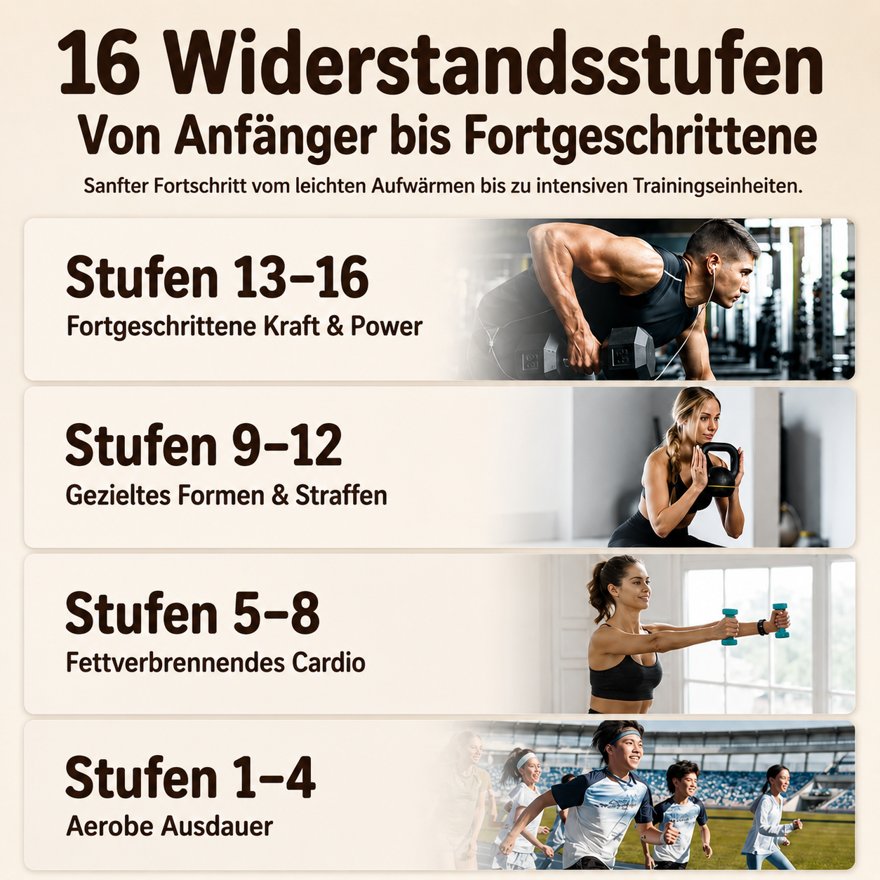 Treppensteiger für intensives Heim-Cardio