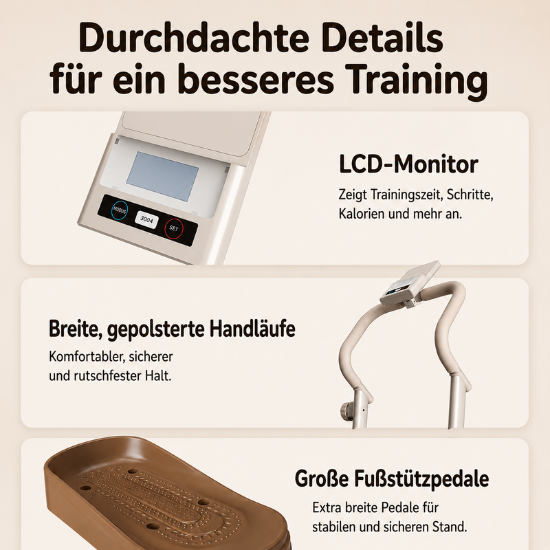 Treppensteiger für intensives Heim-Cardio