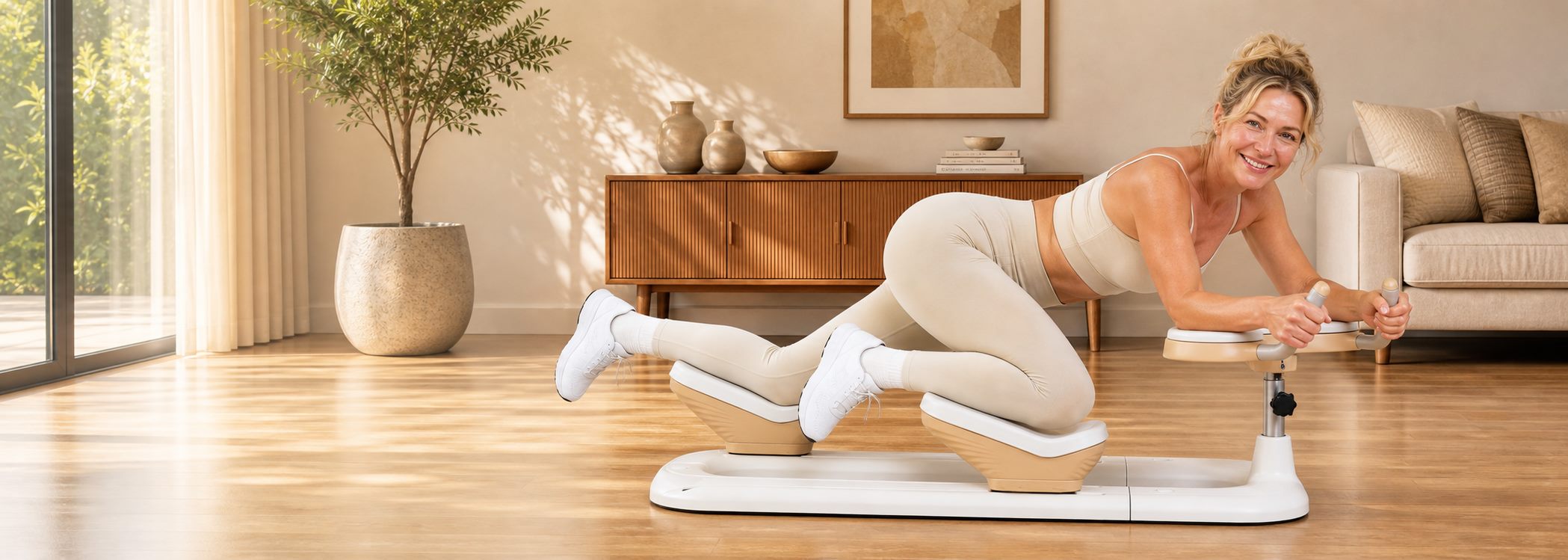 FlexiHome Fitnessgeraete fuer zuhause im Wohnzimmer